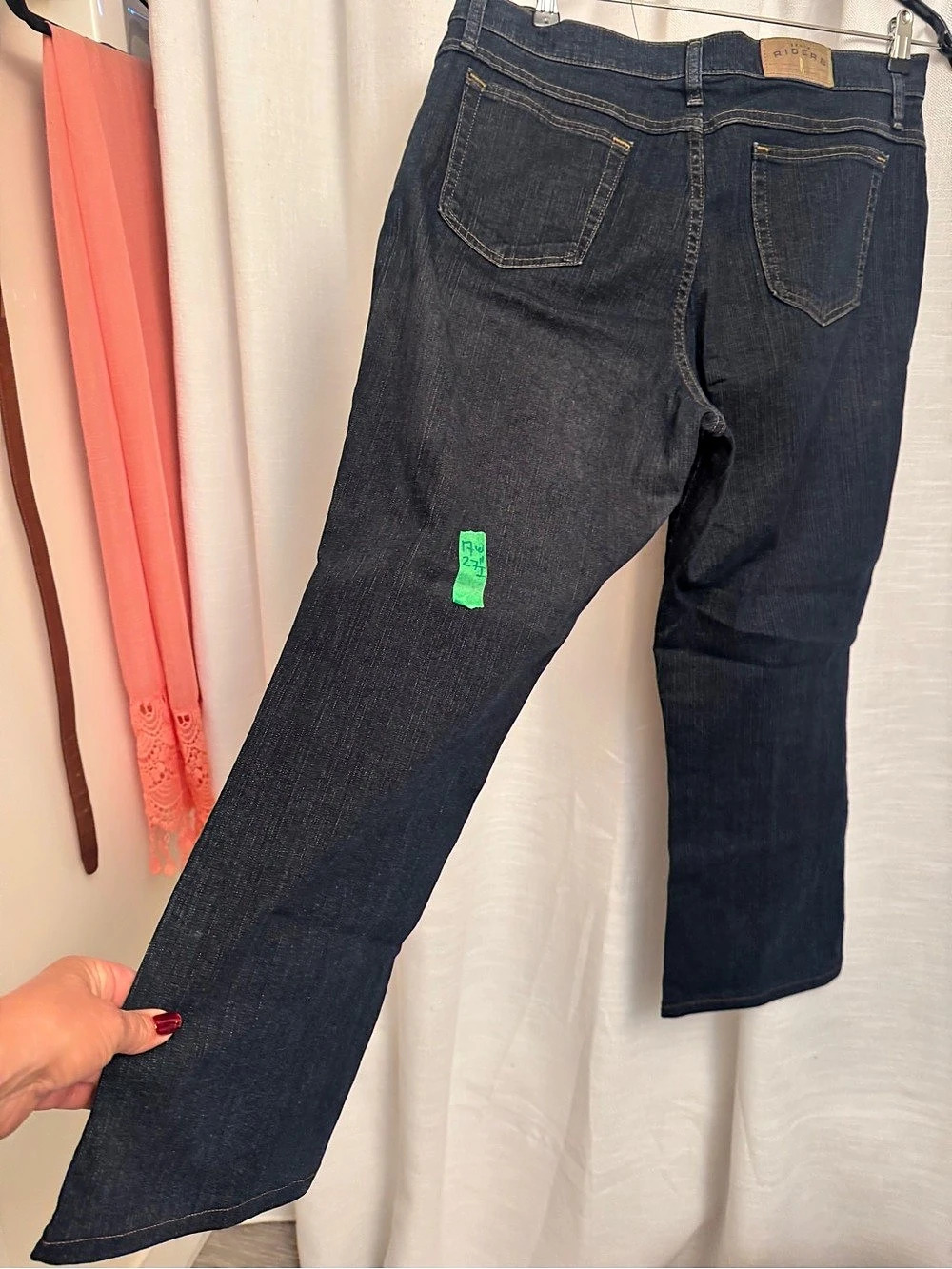 17/18 w Riders by Lee Classic Bootcut Jeans Women's Waist 16 Petite Blue - Picture 6 of 11